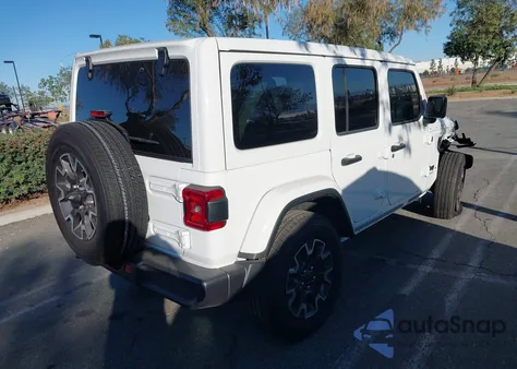 2025 Jeep Wrangler 4-Door Sahara 4X4 z USA, uszkodzony, nr VIN 1C4PJXEN8SW508273